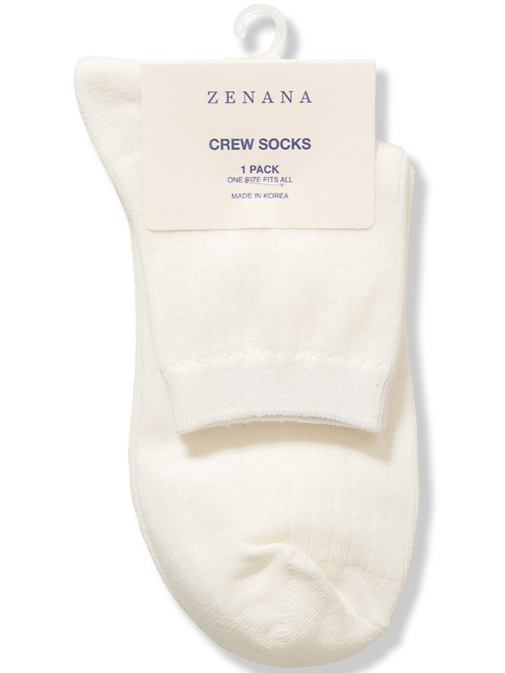 Zenana Solid Color Crew Socks Size OS - Price is for ONE pair - Picture 7 of 14